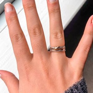 David Yurman X Crossover Ring, 18k gold